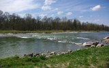 revitalizovaná řeka Isar v Mnichově