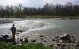 revitalizovaná řeka Isar v Mnichově